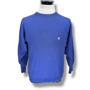 Vintage Champion Reverse Weave Sweatshirt Men’s Medium Blue Crewneck USA 90s Tag